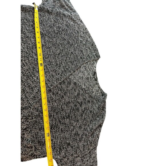 Chelsea Studio Gray Heathered Deep V-neck Wrap Front Tunic Sweater 2x - Picture 8 of 11